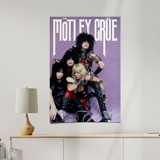 Desert Cactus Motley Crue Poster Room Office Décor Decoration Official Fan Gear
